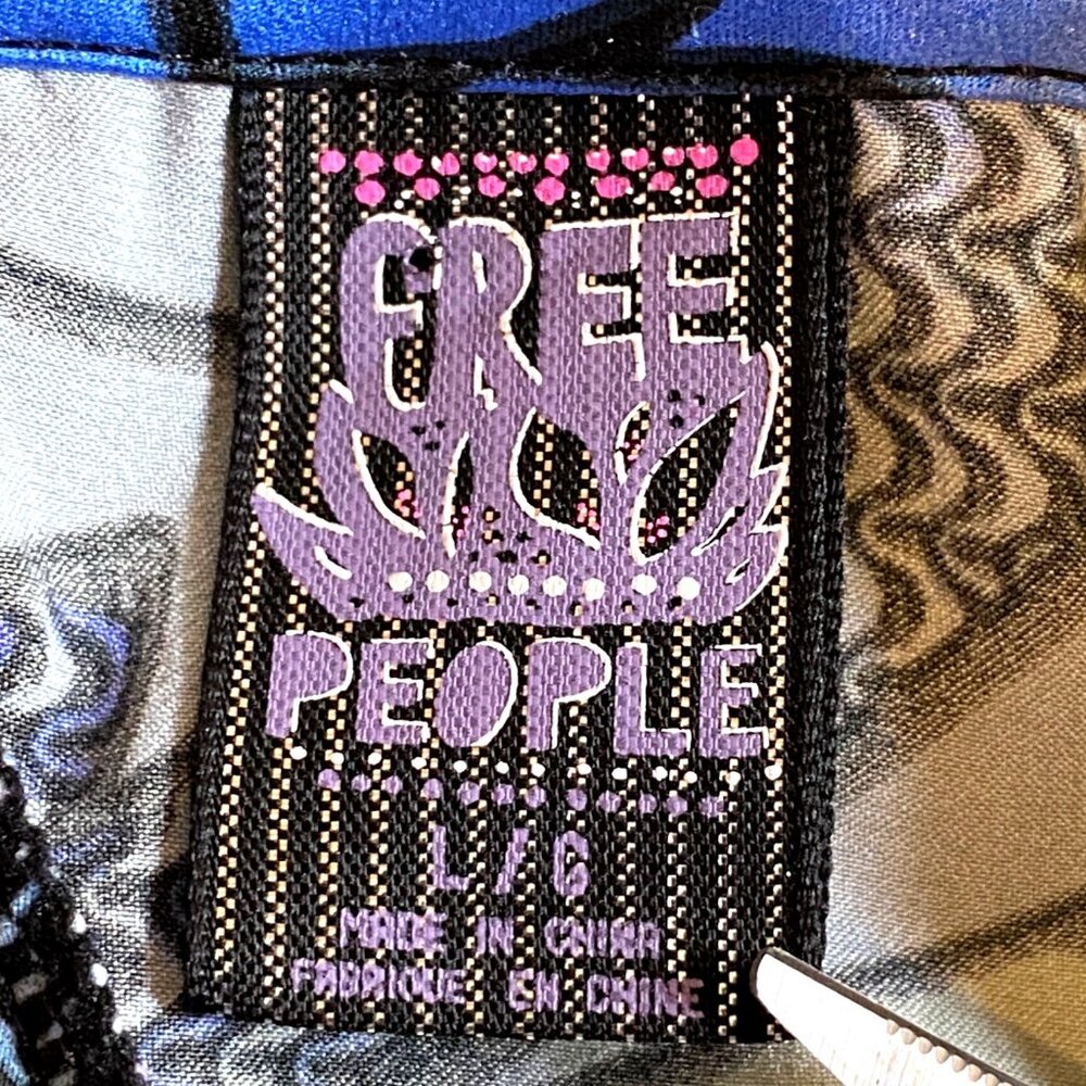 Free People Y2K Vintage Mini Dress Size Large - Picture 8 of 10